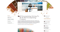 Desktop Screenshot of 4dscreenprinting.com